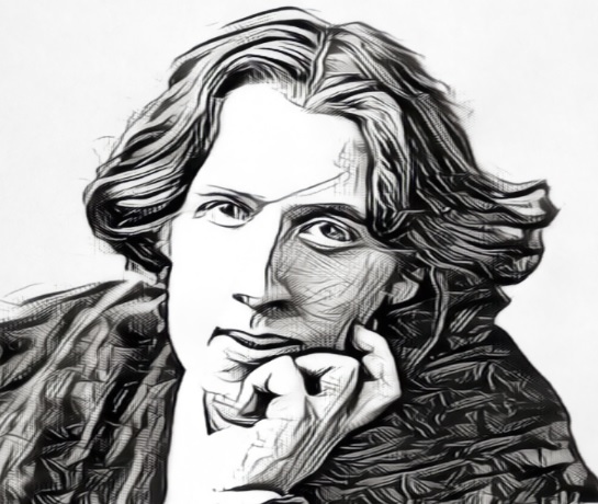 portrait dessinée Oscar Wilde