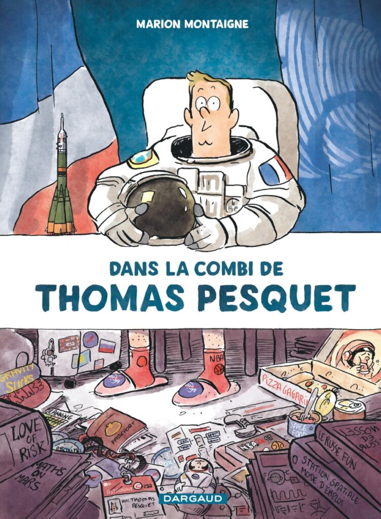 couverture bd "Dans la combi de Thomas Pesquet"