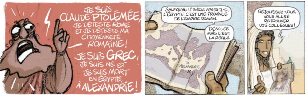 extrait bd Geographia - L'odyssée cartographique de Ptolémée