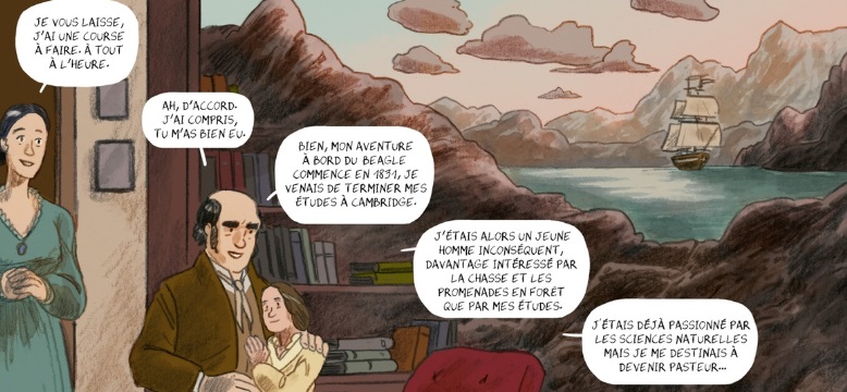 extrait bd HMS Beagle, Aux origines de Darwin