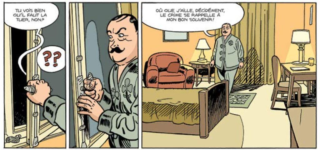 extrait bd Hercule Poirot - Rendez-vous avec la mort