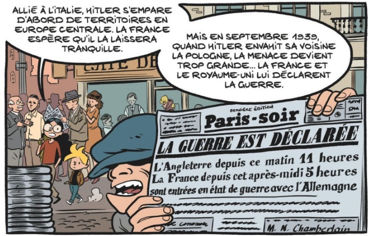 extrait bd Le fil de l'Histoire raconté par Ariane & Nino - 1939-1945 - La France entre collaboration et résistance