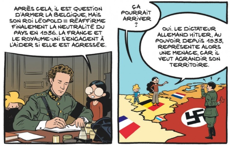 extrait bd Le fil de l'Histoire raconté par Ariane & Nino - 1939-1945 - La Belgique en terrain de guerre