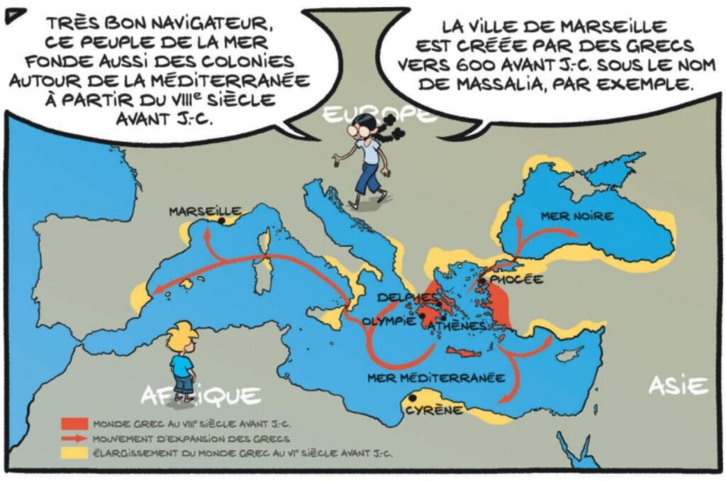 extrait bd Le fil de l'Histoire raconté par Ariane & Nino - La Grèce antique