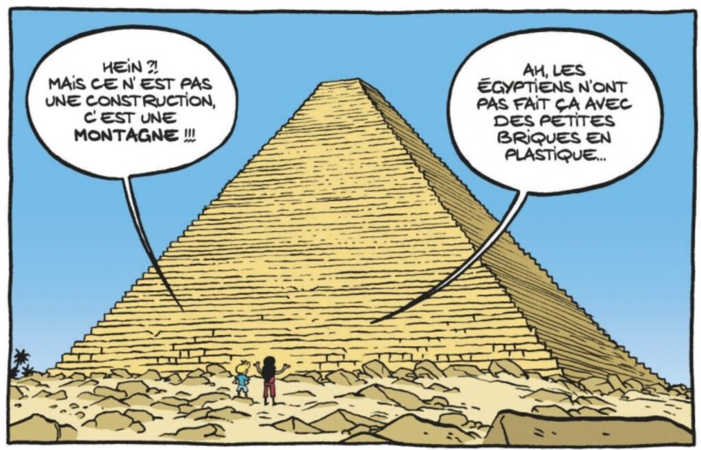 extrait bd Le fil de l'Histoire raconté par Ariane & Nino - La pyramide de Khéops