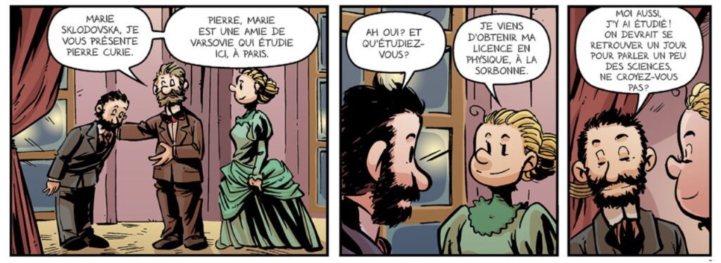 extrait bd Marie Curie, la puissance du radium