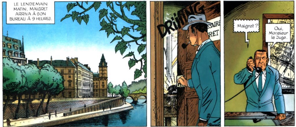 extrait bd Maigret tend un piège