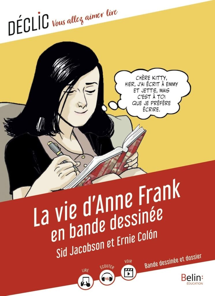 couverture bd La Vie d'Anne Frank en bande dessinée