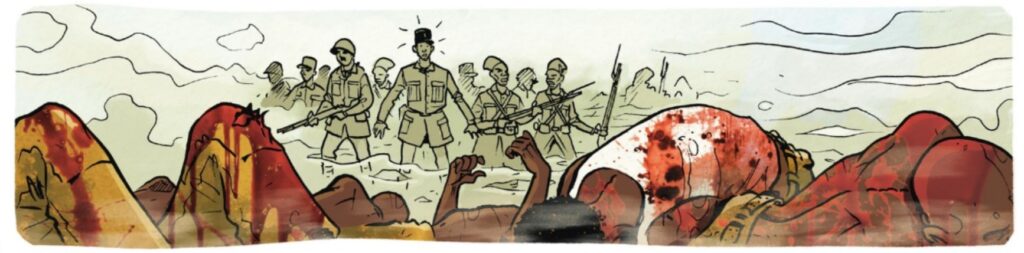 extrait bd Morts par la France - Thiaroye 1944